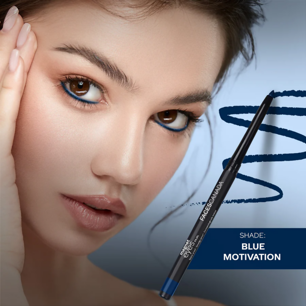 Faces Canada Magneteyes Color Kajal - Blue Motivation 01 - Distacart