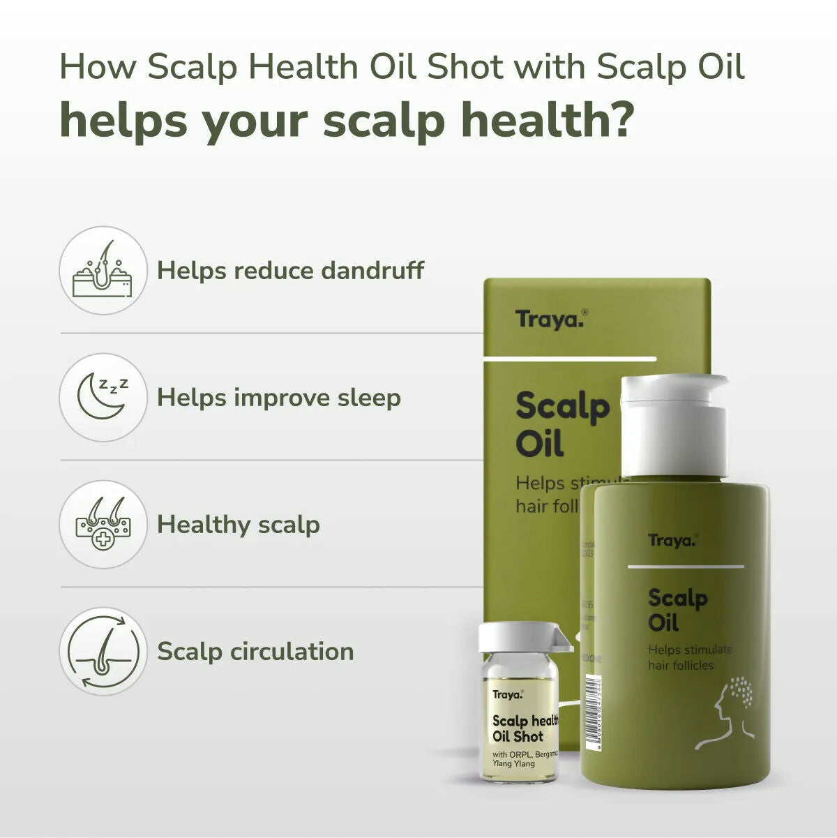Traya Scalp Oil with Scalp Health Oil Shot - Distacart