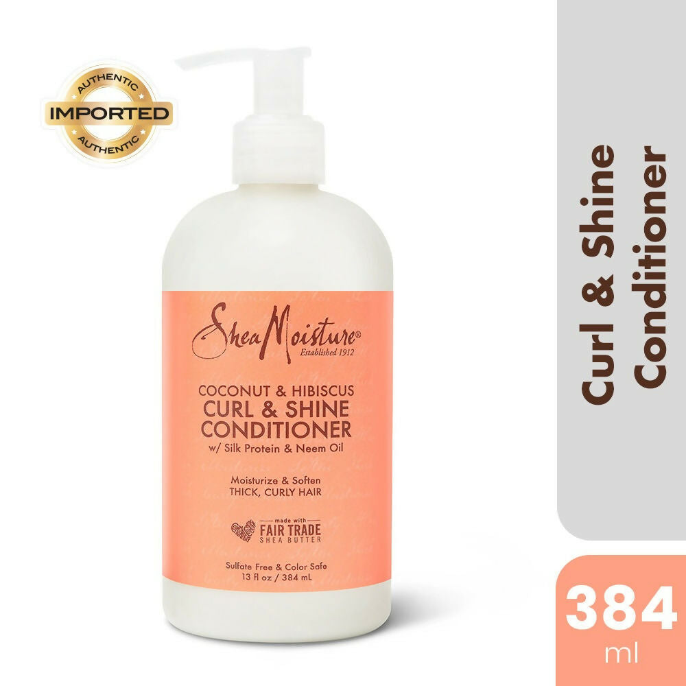 Shea Moisture Coconut & Hibiscus Curl & Shine Conditioner - Distacart