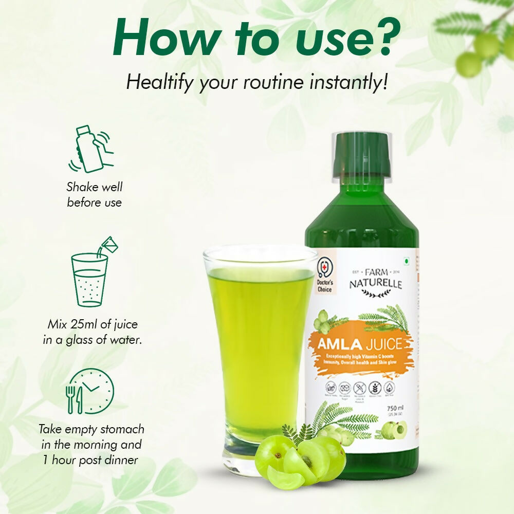 Farm Naturelle Amla Juice - Pure & Herbal for Better Health