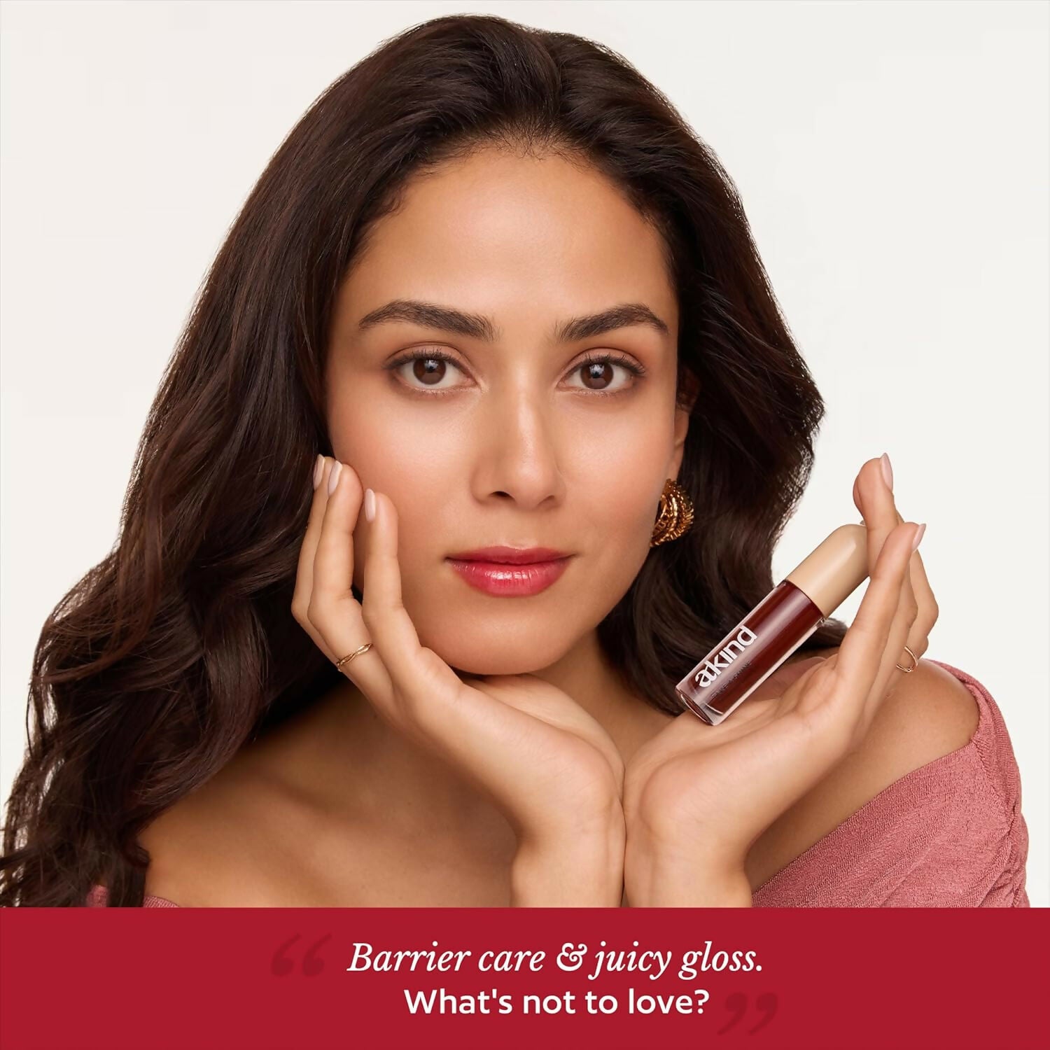 Akind Take A Shine Tinted Lip Gloss Oil - 05 Double Text