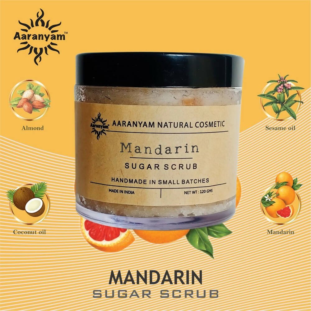 Aaranyam Mandarin Sugar Scrub For Face & Body - Distacart