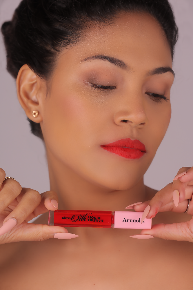 Ammoha Cosmetics Long-Lasting, Matte-Finished Ruby Obsession Color Liquid Lipstick - Distacart