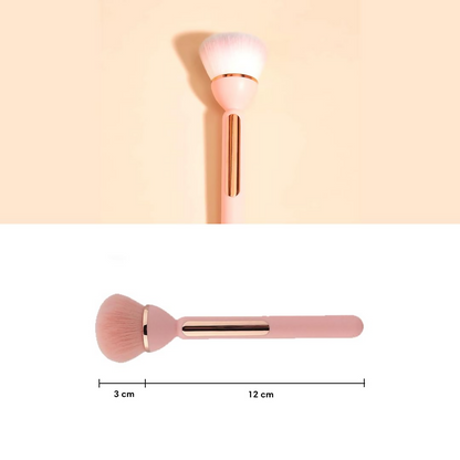 Gleva Multipurpose Professional Powder & Blush Cheek Brush - Black - Distacart