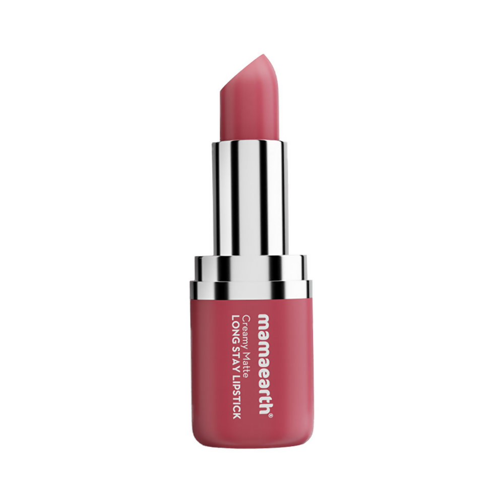 Mamaearth Creamy Matte Long Stay Lipstick - Pink Rose - Distacart