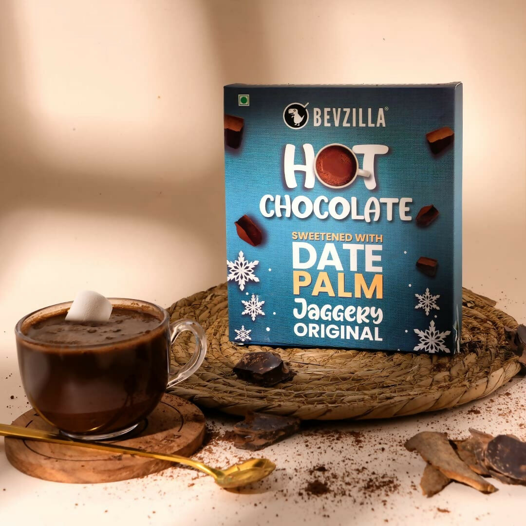 Bevzilla Hot Chocolate Powder (Original) Drink Powder With Organic Date Palm Jaggery - Distacart