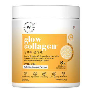 Wellbeing Nutrition Glow Korean Marine Collagen Peptides - Pina Colada Flavor - Dista