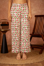 Thumbnail for Joban Fashion Red Green Hand Block Printed Cotton Suit Set - Distacart
