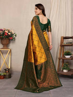 Thumbnail for Preksha Creation Multicolor Designer Banarasi Soft Silk Women Saree