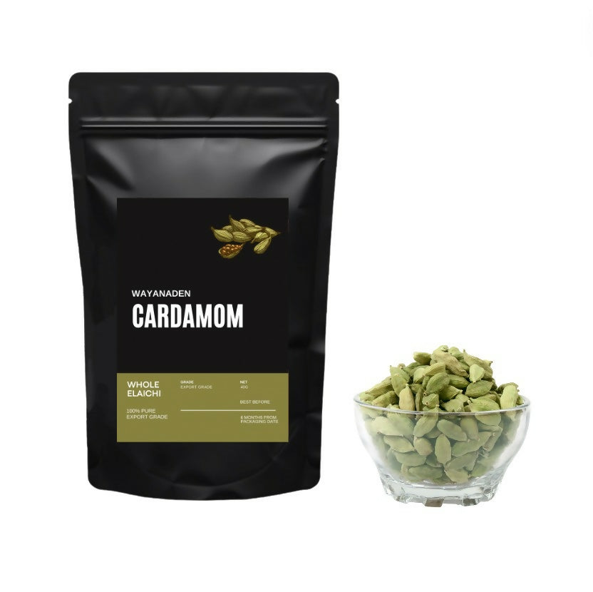 Wayanaden Cardamom Whole (Elaichi) - Distacart