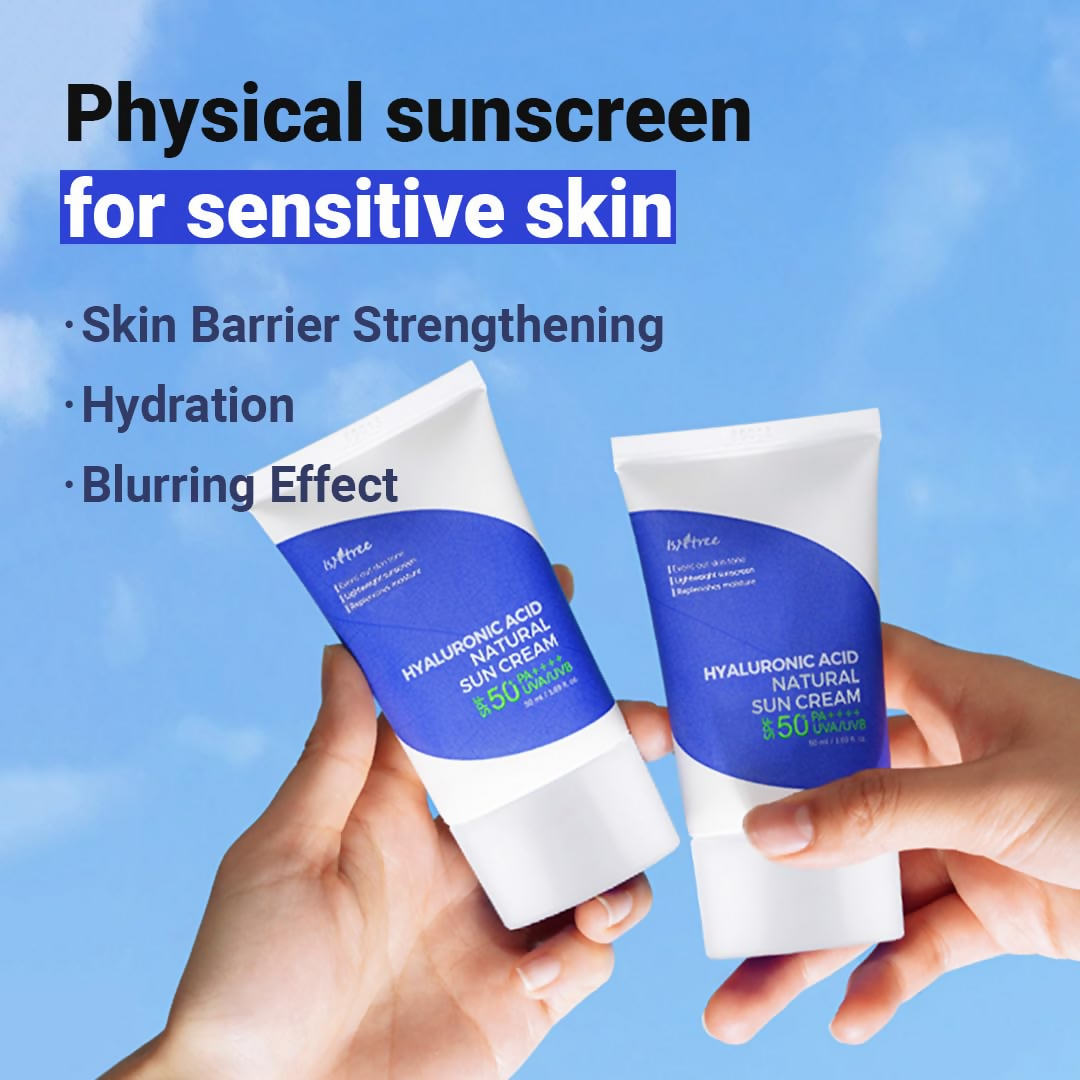 Isntree Hyaluronic Acid Natural Suncream SPF 50 - Distacart