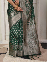 Thumbnail for Astita Lichi Silk Blue Saree