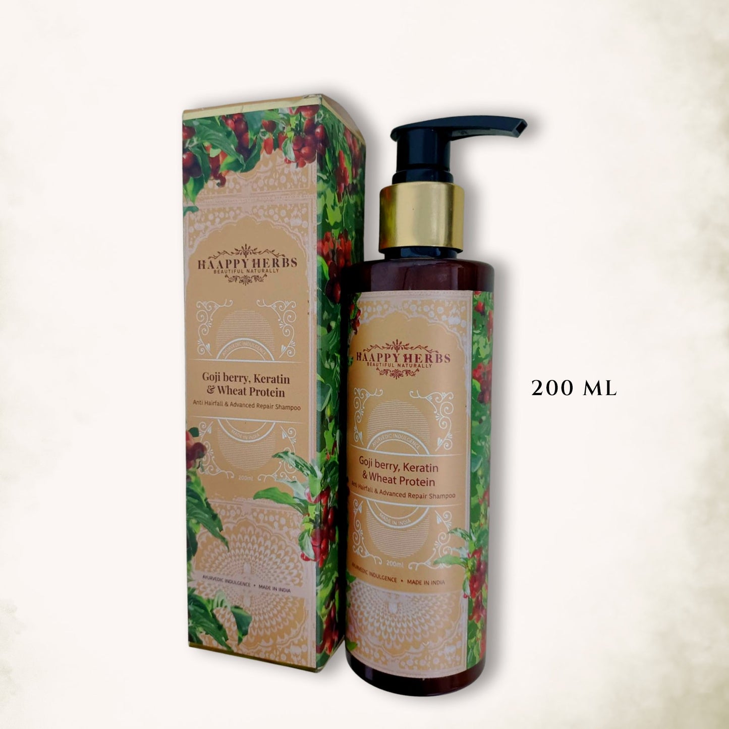Haappyherbs Goji Berry, Keratin & Wheat Protein Shampoo - Distacart