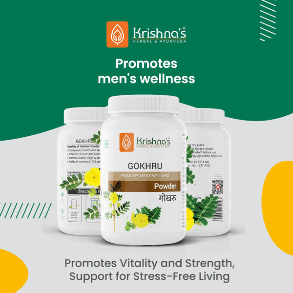 Krishna'S Herbal & Ayurveda Gokhru Powder