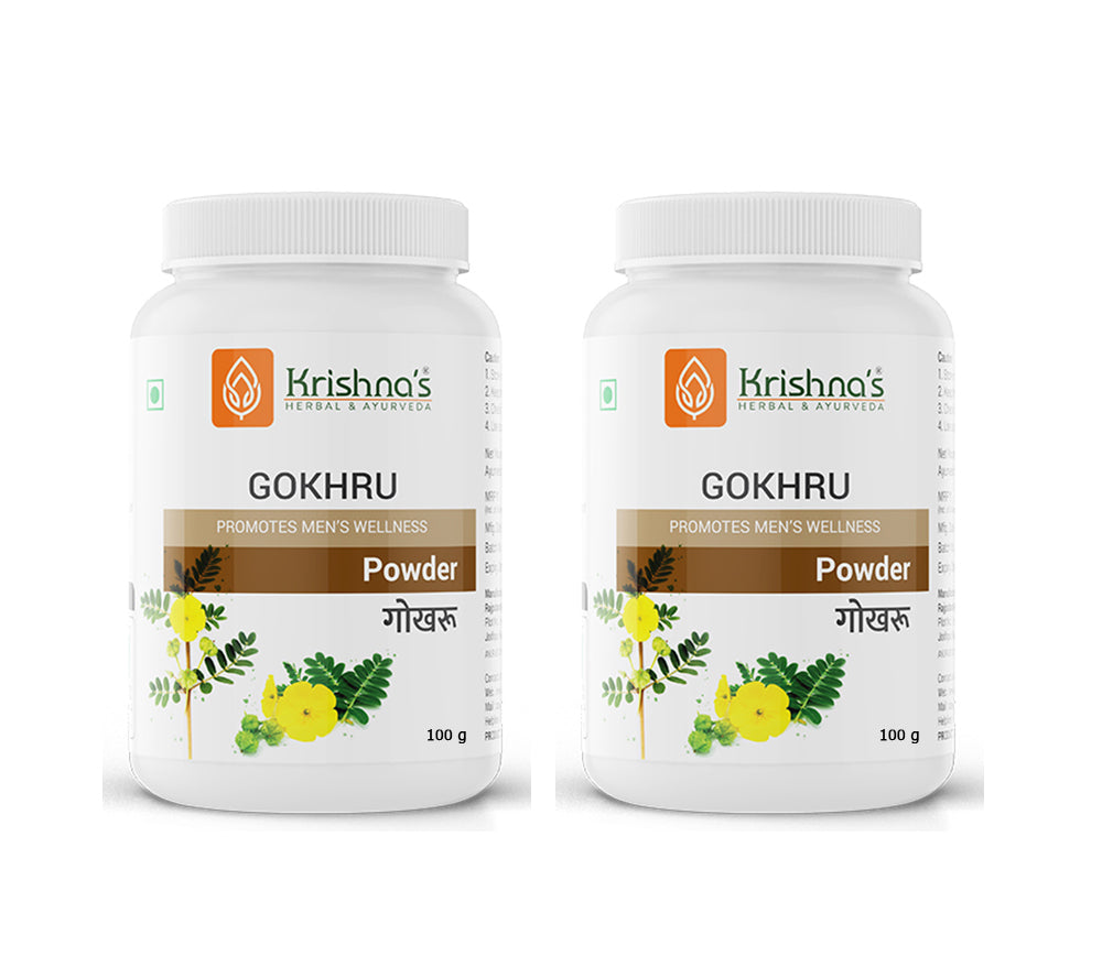 Krishna'S Herbal & Ayurveda Gokhru Powder