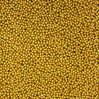 confect gold disco balls sprinkles 2 mm 120 gms