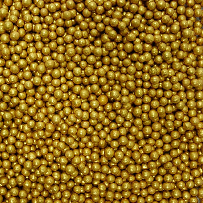 confect gold disco balls sprinkles 3 mm 120 gms