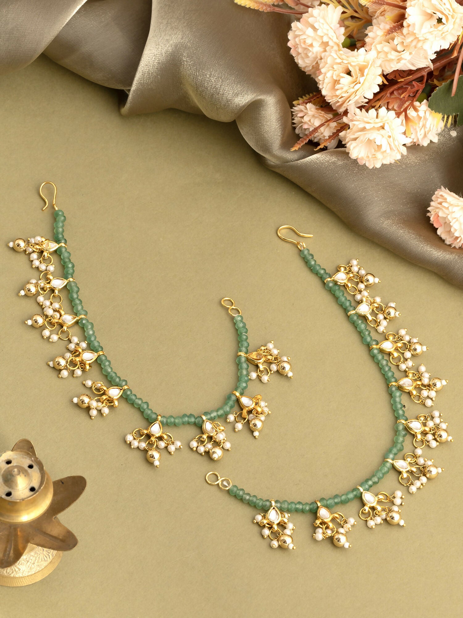 Ruby Raang Saanjh Hara Ear Chain - Distacart