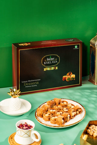 Gourmet Baklava Luxury Gift Box Of Hazelnut Nest Baklava