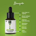 Thumbnail for Organic Harvest Vitamin A Organic Face Serum with Broccoli & Aloe Vera - Distacart