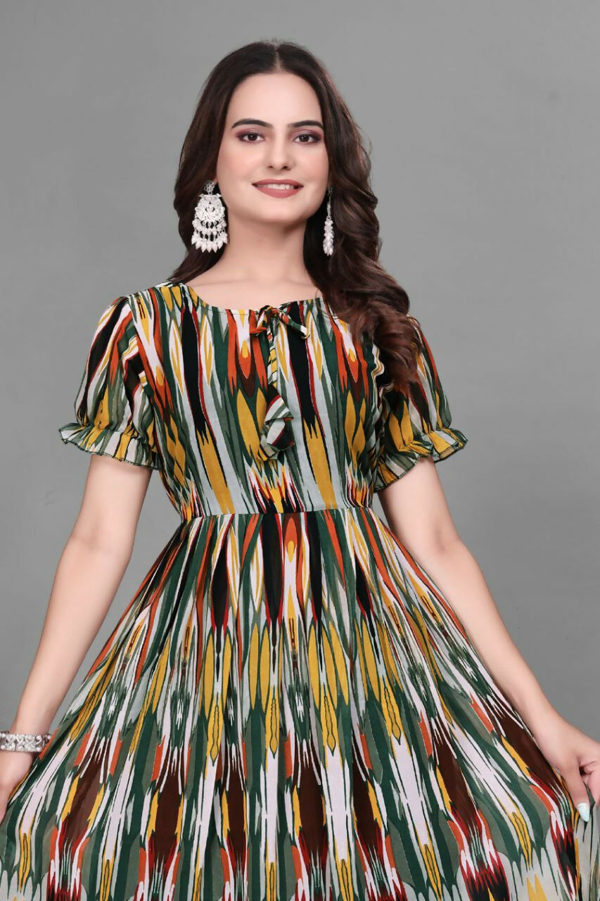Preksha Creation Georgette Women Long Maxi Dress Type Gown
