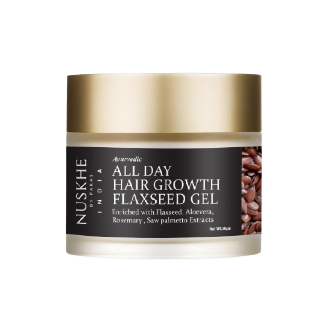 Nuskhe By Paras Ayurvedic All Day Hair Growth Flaxseed Gel - Distacart