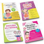 Thumbnail for Grade 1 Ultimate English Combo Practice Workbooks Set of 4: Grammar, Writing Skills, Olympiad Prep, and Gear Up English| Ages 6-7 Years