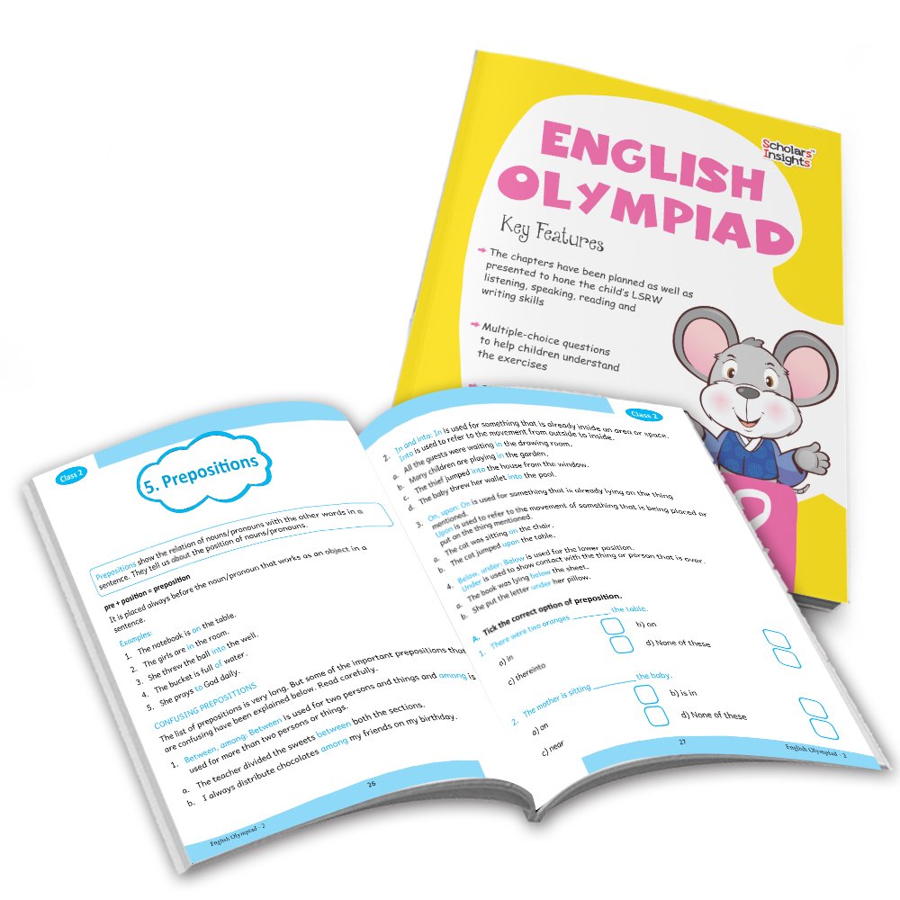 Grade 2 Ultimate English Combo Practice Workbooks Set of 4: Grammar, Writing Skills, Olympiad Prep, and Gear Up English| Ages 7-8 Years