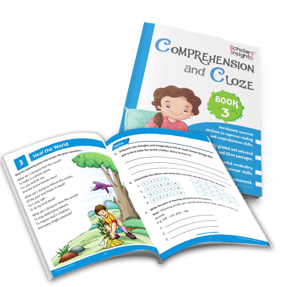 Grade 3 Ultimate English Combo Practice Workbooks Set of 4: Grammar, Writing Skills, Olympiad Prep, and Gear Up English| Ages 8-9 Years