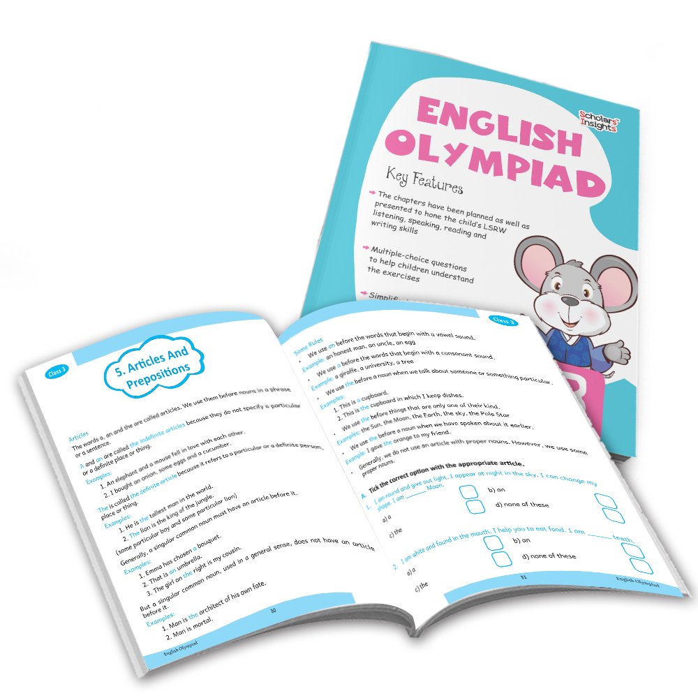 Grade 3 Ultimate English Combo Practice Workbooks Set of 4: Grammar, Writing Skills, Olympiad Prep, and Gear Up English| Ages 8-9 Years