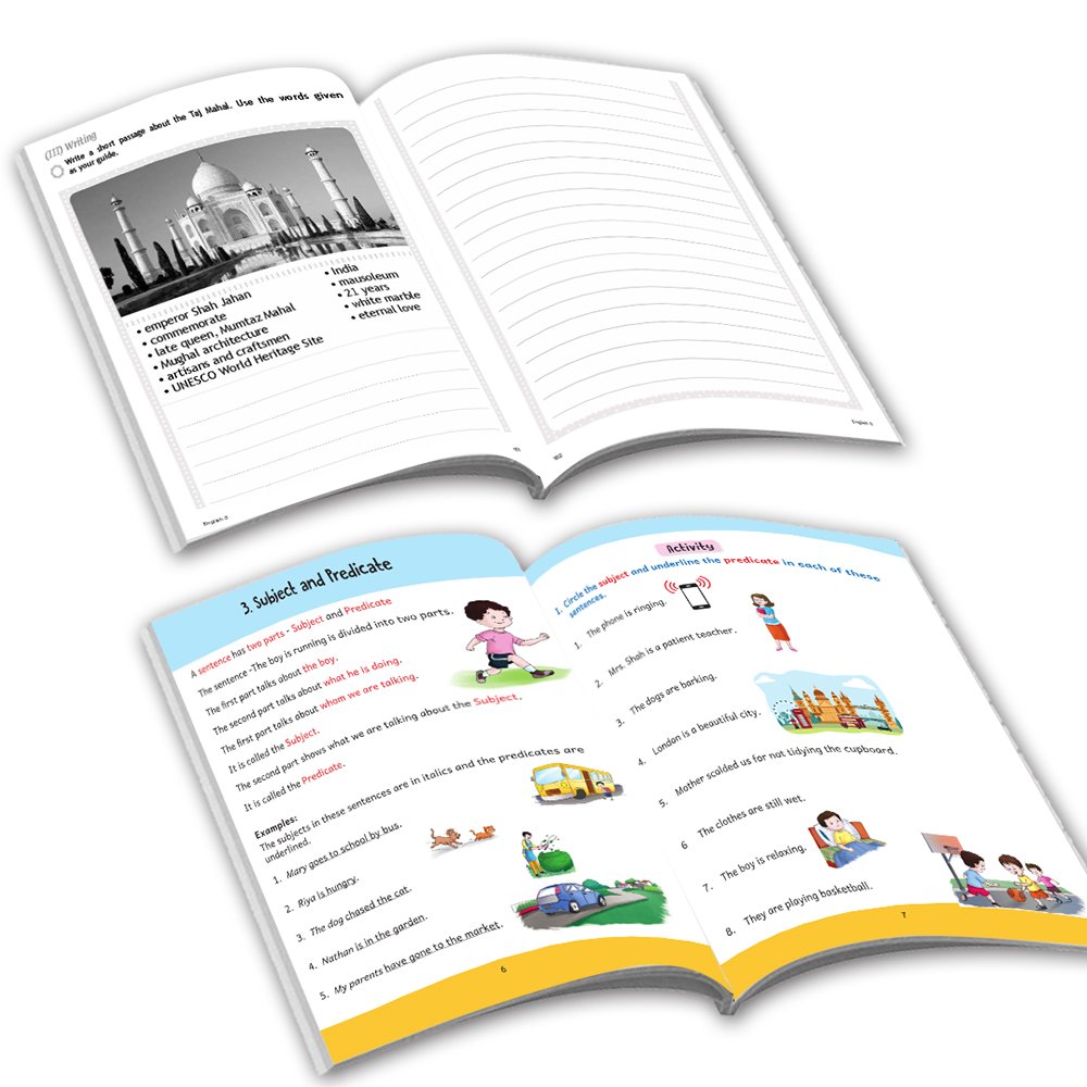 Grade 3 Ultimate English Combo Practice Workbooks Set of 4: Grammar, Writing Skills, Olympiad Prep, and Gear Up English| Ages 8-9 Years