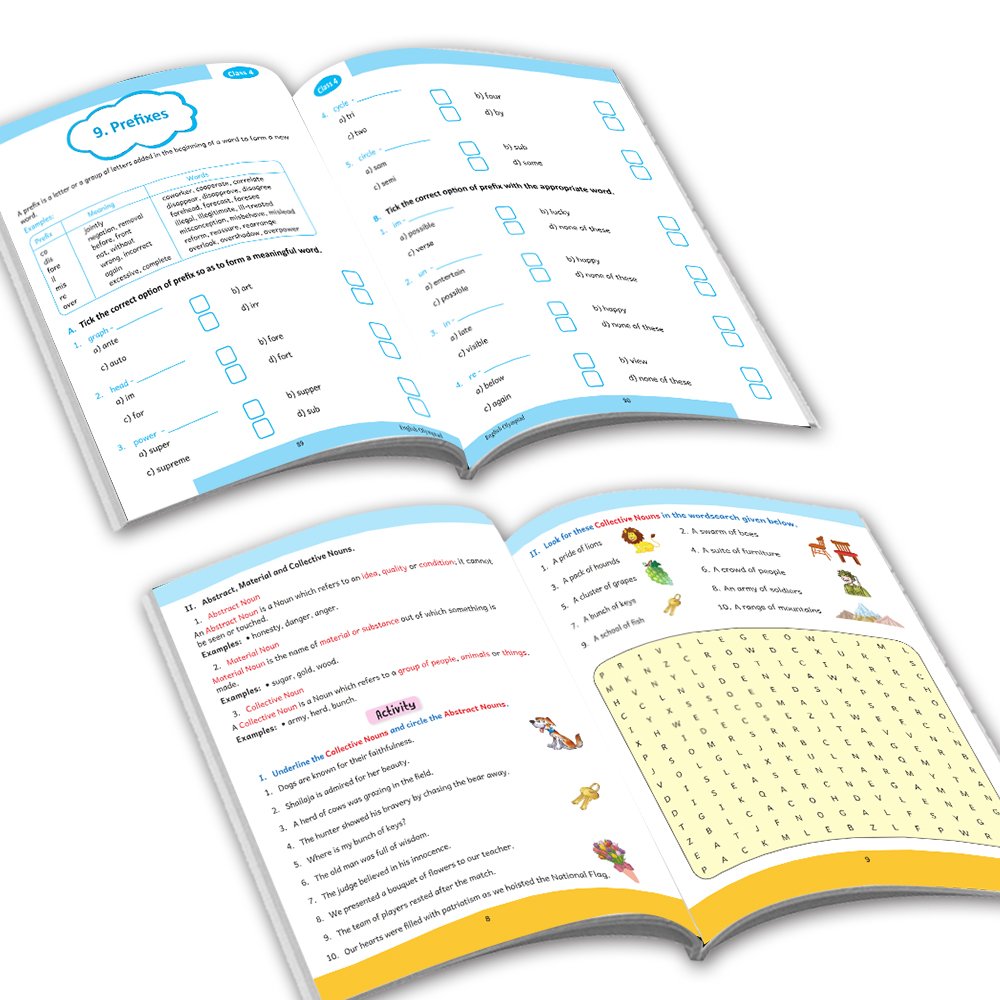 Grade 4 Ultimate English Combo Practice Workbooks Set of 4: NEP Based Interactive Grammar & Writing Skills, Olympiad Prep| Ages 8-10 Years