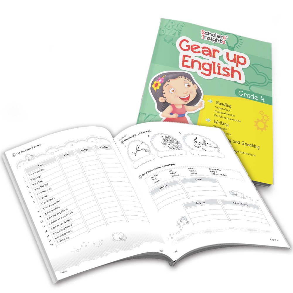 Grade 4 Ultimate English Combo Practice Workbooks Set of 4: NEP Based Interactive Grammar & Writing Skills, Olympiad Prep| Ages 8-10 Years