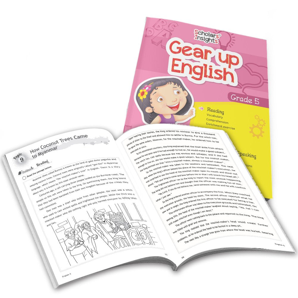Grade 5 Ultimate English Combo Practice Workbooks Set of 4: NEP Based Interactive Grammar & Writing Skills, Olympiad Prep| Ages 10-11 Years