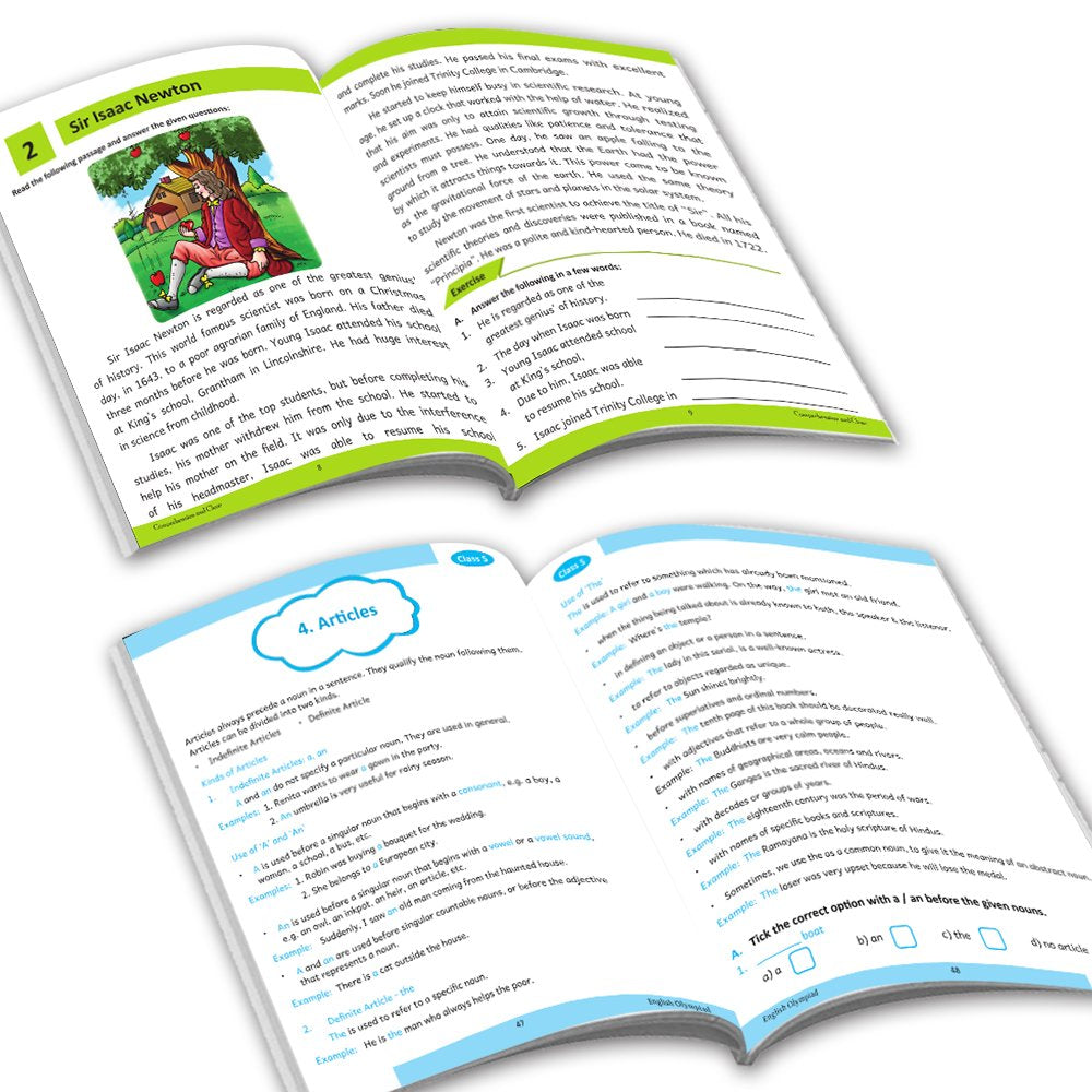 Grade 5 Ultimate English Combo Practice Workbooks Set of 4: NEP Based Interactive Grammar & Writing Skills, Olympiad Prep| Ages 10-11 Years