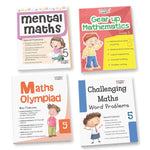 Thumbnail for Grade 5 Comprehensive Learning with Mathematics Workbooks Set of 4 Ages 10-11 Years: Gear Up Math, Mental Math, Olympiad,Challenging Word Problems