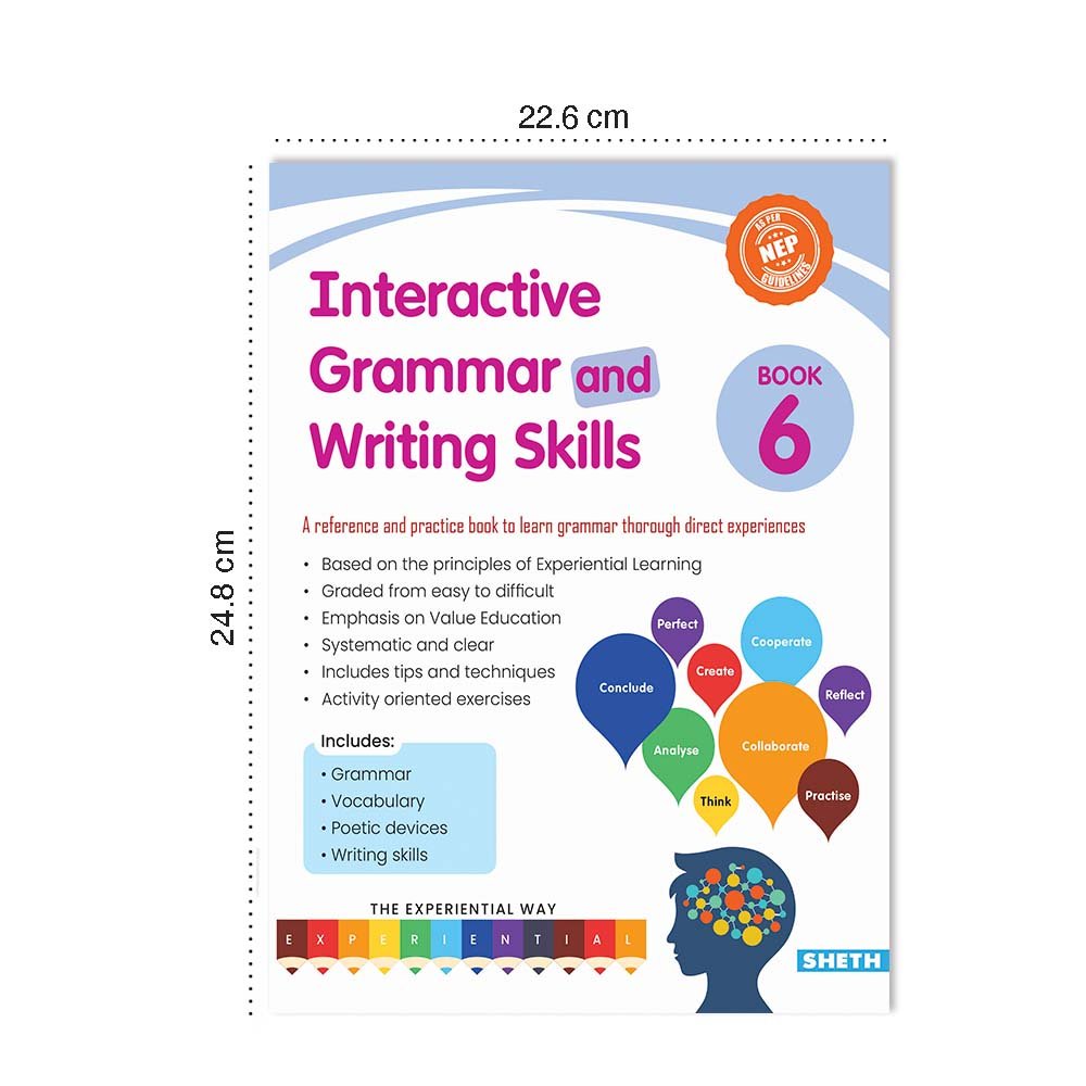 Grade 6 Ultimate English Combo Practice Workbooks Set of 3: NEP based Grammar, Writing Skills, Olympiad Prep, and Gear Up English| Ages 11-12 Years - Distacart