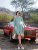 Yufta Green Checked Dress - Distacart