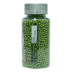 Thumbnail for confect green disco balls sprinkles 2 mm 120 gms