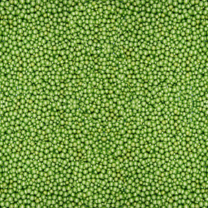 confect green disco balls sprinkles 4 mm 120 gms