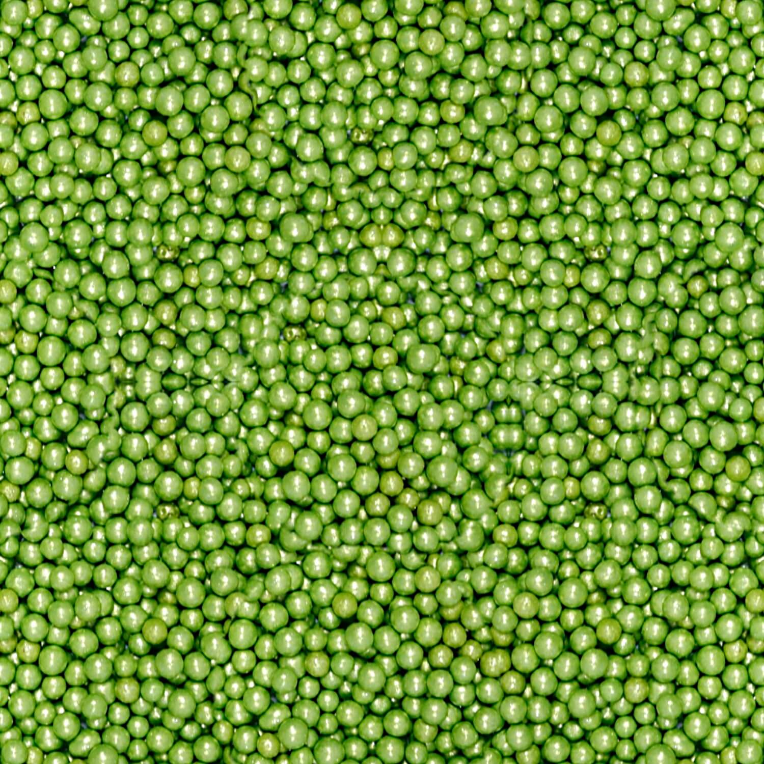 confect green disco balls sprinkles 6 mm 120 gms