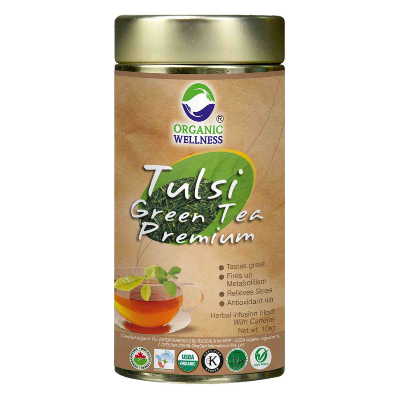 Organic Wellness Ow&#39;Real Tulsi Green Tea Premium Tin Pack - Distacart