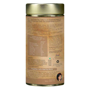 Organic Wellness Ow'Real Tulsi Green Tea + Saffron Tin Pack - Distacart