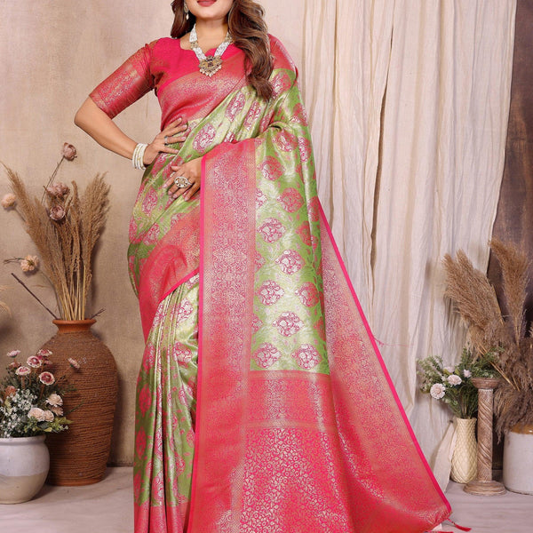 Anaita Banarasi Tissue Silk Saree - Distacart