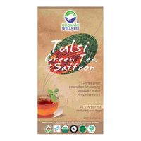 Thumbnail for Organic Wellness Ow'Real Tulsi Green Tea + Saffron Tea Bags - Distacart
