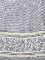 Thumbnail for Yufta Grey Floral Printed Kurta Dupatta Set - Distacart