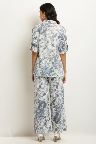 PAVONINE Grey Color Gobhi Printed Cord Set For Women - Distacart