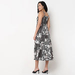 Thumbnail for Pimu Square-Neck Maxi Dress with Graphic Print-Green