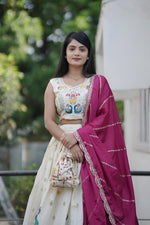 Thumbnail for Lehenga Mart Designer Bollywood Style Wedding Lehenga Choli - Rani - Distacart