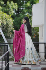 Thumbnail for Lehenga Mart Designer Bollywood Style Wedding Lehenga Choli - Rani - Distacart